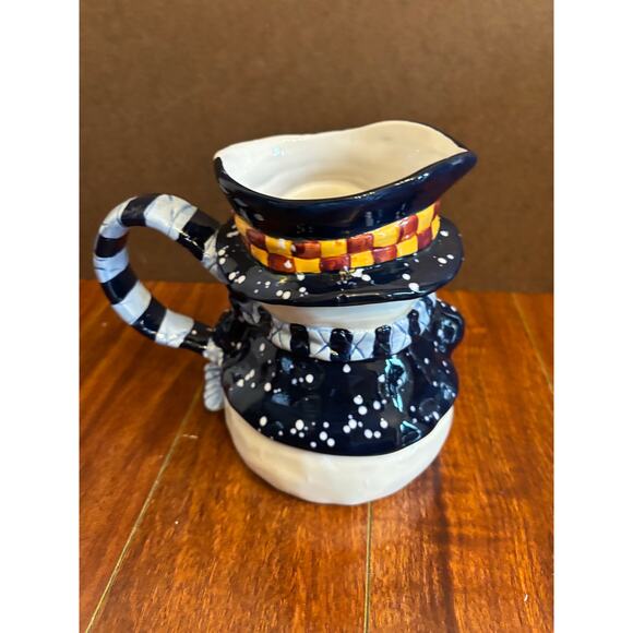 Vintage Heartfelt Kitchen Creations Snowman Pitcher by Young’s 2001 - Picture 2 of 9